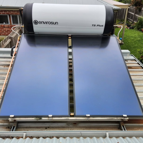 Nice solar close coupled solar system replacement today from the other team. envrionment envri